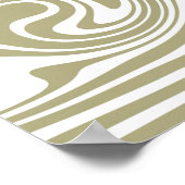 Abstracte Marble Waves artwork | Poster (Hoek)