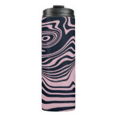 Abstracte Marble Waves artwork | Thermosbeker (Voorkant)