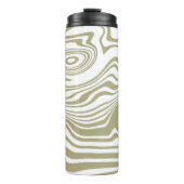 Abstracte Marble Waves artwork | Thermosbeker (Voorkant)