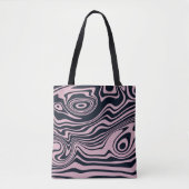 Abstracte Marble Waves artwork | Tote bag (Voorkant)