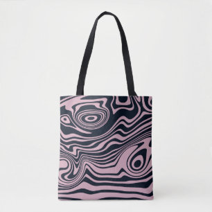 Abstracte Marble Waves artwork Tote bag