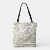 Abstracte Marble Waves artwork | Tote bag (Achterkant)