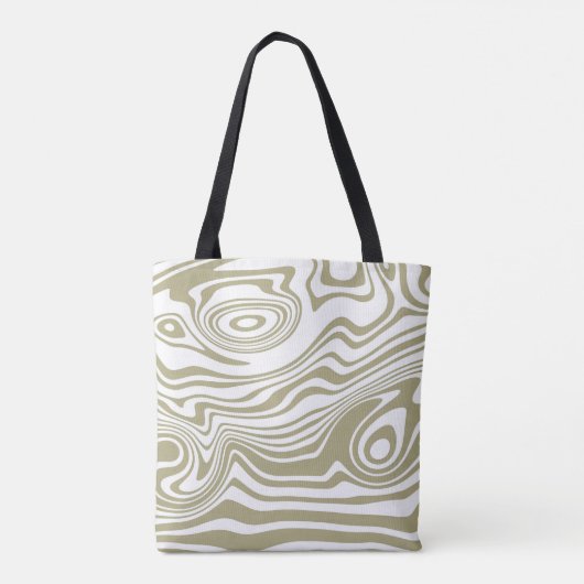 Abstracte Marble Waves artwork | Tote bag (Achterkant)