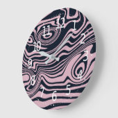 Abstracte Marble Waves artwork | Wandklok (Hoek)