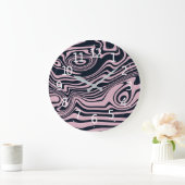 Abstracte Marble Waves artwork | Wandklok (Huis)