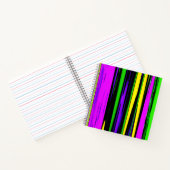 Abstracte Mardi Gras Strepen Notitieboek (Binnen)