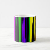 Abstracte mardi Gras Stripes Koffiemok (Center)