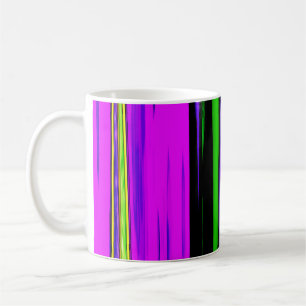Abstracte mardi Gras Stripes Koffiemok