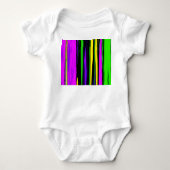 Abstracte mardi Gras Stripes Romper (Voorkant)