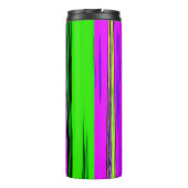 Abstracte mardi Gras Stripes Thermosbeker (Achterkant)