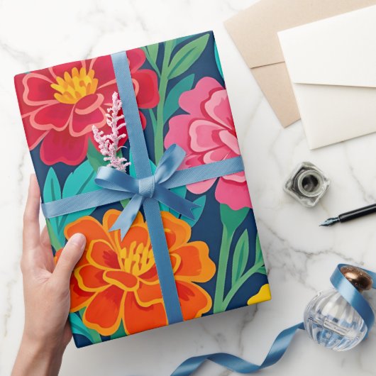 Abstracte Marigold Ma Cadeaupapier (Geschenken)