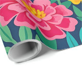 Abstracte Marigold Ma Cadeaupapier (Rol Hoek)