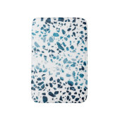 Abstracte marine Terrazzo Mosaic & Light Blue Patt Badmat (Voorkant Verticaal)