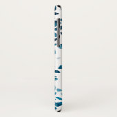 Abstracte marine Terrazzo Mosaic & Light Blue Patt Case-Mate iPhone Case (Achterkant/links)