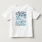 Abstracte marine Terrazzo Mosaic & Light Blue Patt Kinder Shirts (Voorkant)