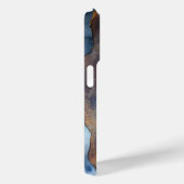 Abstracte marineblauw gouden Waterverf elegant mod Case-Mate iPhone Case (Achterkant / Rechts)
