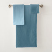 Abstracte marineblauwblauwe kleur moderne bad handdoek (Insitu)