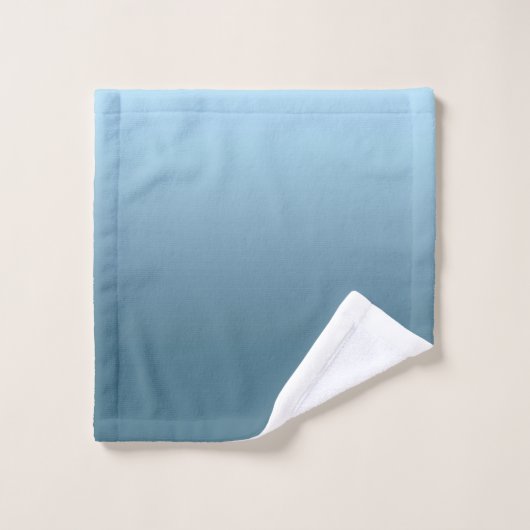 Abstracte marineblauwblauwe kleur moderne bad handdoek (Wasdoekje)