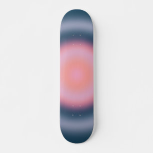 Abstracte marineblauwe gradiënt persoonlijk skateboard