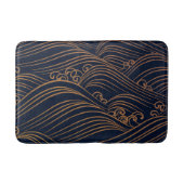 Abstracte marinier Blue Brown Badmat (Voorkant)