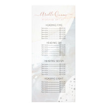 Abstracte marktprijslijst voor artistieke objecten