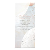 Abstracte marktprijslijst voor artistieke objecten reclamekaart (Achterkant)