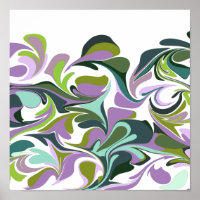 Abstracte marmer Art Paars en Green