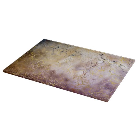 Abstracte marmer- en kwartskristalstructuur snijplank (Hoek)