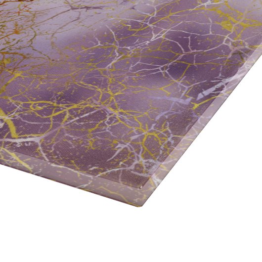 Abstracte marmer- en kwartskristalstructuur snijplank (Hoek)