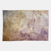 Abstracte marmer- en kwartskristalstructuur theedoek (Horizontaal)