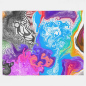 Abstracte marmer Fluid Art Fleece Deken (Voorkant (Horizontaal))