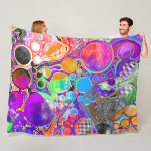 Abstracte marmer Fluid Art Fleece Deken
