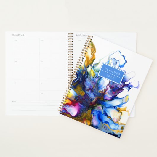 Abstracte marmer Fluid Art Planner (Display)
