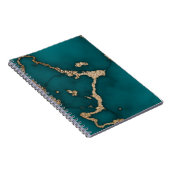 Abstracte marmer illustratieknop notitieboek (Rechterzijde)