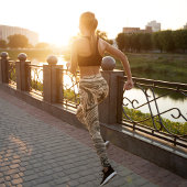 Abstracte marmer leggings