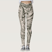 Abstracte marmer leggings (Voorkant)
