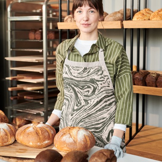 Abstracte marmer schort