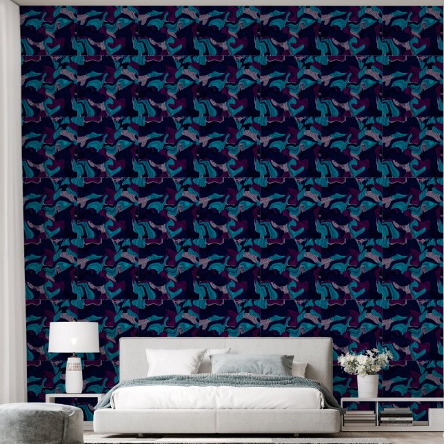 Abstracte marmer textuur - zachte neutrale decorat behang (Slaapkamer)
