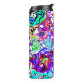 Abstracte marmer voor kleurrijke vlot thermosbeker (Gedraaid links)