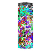 Abstracte marmer voor kleurrijke vlot thermosbeker (Achterkant)