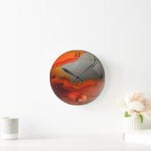 Abstracte marmer-wandslot ronde klok (Huis)