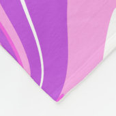 Abstracte marmer wervelende textuur - Roze - Paars Fleece Deken (Hoek)