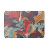 Abstracte marmerafbeelding kleurrijk badmat (Voorkant)