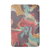 Abstracte marmerafbeelding kleurrijk badmat (Voorkant Verticaal)