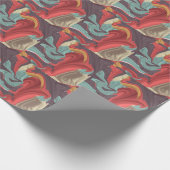 Abstracte marmerafbeelding kleurrijk cadeaupapier (Hoek)