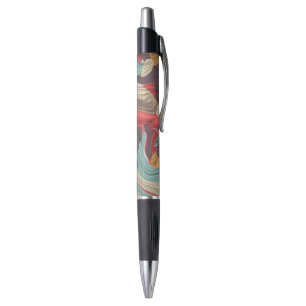 Abstracte marmerafbeelding kleurrijk pen