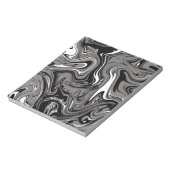 Abstracte marmerafbeelding zwart notitieblok (Linkerzijde)