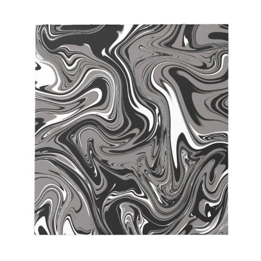 Abstracte marmerafbeelding zwart notitieblok (Voorkant)
