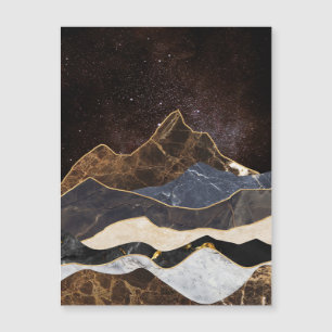 Abstracte Marmerbergen Onder Sterrenhemel