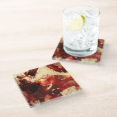 Abstracte marmeren achtergrond. glazen onderzetter (Schuin)